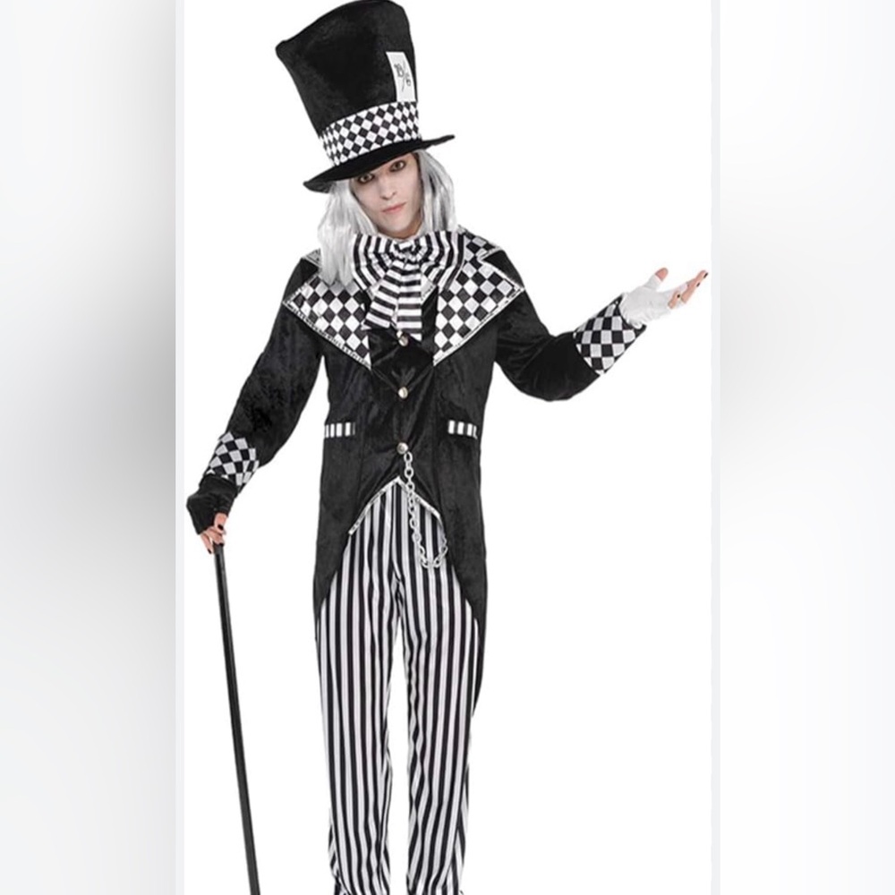 Amscan totally mad hatter adult plus size costume. NWT xxl(g)